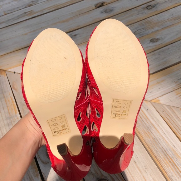 Shoe Dazzle Love Peep-Toe Heels - Picture 5 of 5